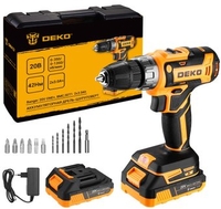 Дрель-шуруповерт Deko Banger 20V ONE+ 083-1109 (с 2-мя АКБ, кейс) - фото
