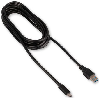 Кабель Cablexpert CCP-USB3-AMCM-3M USB Tape-A - USB Type-C (3 м, черный) - фото