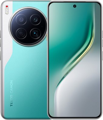 Телефон Tecno Camon 40 Premier 5G 12GB/256GB (морской зеленый) - фото