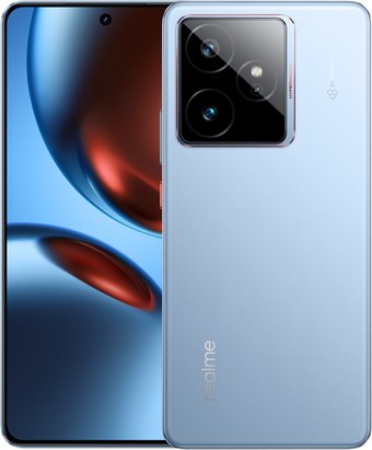 Телефон Realme GT7 RMX5061 12GB/256GB международная версия (ледяной синий) - фото