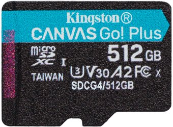 Карта памяти Kingston Canvas Go! microSDXC 512GB SDCG4/512GBSP - фото