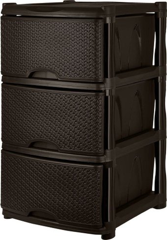 Комод Keeplex Rattan KL377212011 (темный каштан) - фото