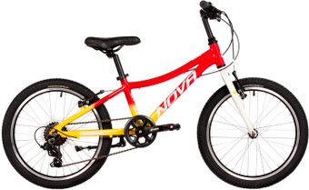 Детский велосипед Novatrack Katrina 6 V 2025 20AHV.KATRINA.YRD5 (желтый/красный) - фото