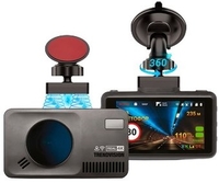 Видеорегистратор-радар детектор-GPS информатор (3в1) TrendVision DriveCam Real 4K Signature LNA - фото
