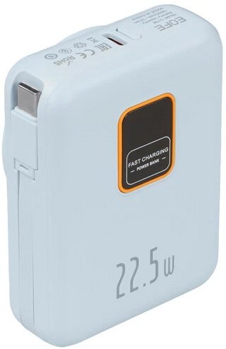 Внешний аккумулятор EOFE G108 10000mAh (голубой) - фото