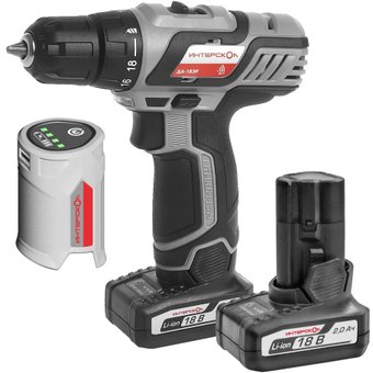 Дрель-шуруповерт Интерскол ДА-18ЭР 436.2.2.15 (с 2-мя АКБ) - фото