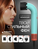 Фен Beheart X11 Pro (бирюзовый) - фото