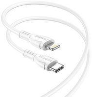 Кабель Borofone BX51 USB Type-C - Lightning (1 м, белый) - фото