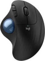 Мышь Logitech Ergo M575S (черный, синий шарик) - фото