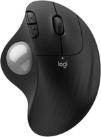 Мышь Logitech Ergo M575S (черный, серебристый шарик) - фото
