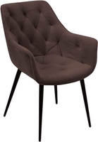 Стул с подлокотниками Ваш день Archi Barkhat 14 (графит) - фото