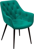 Стул с подлокотниками Ваш день Archi Barkhat 19 (зеленый) - фото