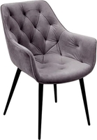 Стул с подлокотниками Ваш день Archi Barkhat 27 (серый) - фото