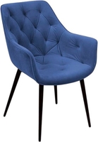 Стул с подлокотниками Ваш день Archi Barkhat 81 (темно-синий) - фото