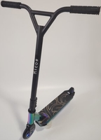 Трюковый самокат Ricos Fiery JL-303 (черный/разноцветный) - фото