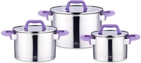 Набор кастрюль Lara Лаванда LR02-126 - фото