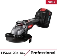 Угловая шлифмашина Deli DE-JM20-3D4 (с 2-мя АКБ, сумка) - фото