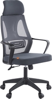 Офисное кресло CHAIRMAN CH636 (ткань, черный пластик/темно-серый) - фото