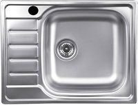 Кухонная мойка КромРус N-280 RUS чаша справа (без сифона) - фото