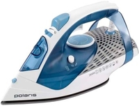 Утюг Polaris PIR 2860AK 3m (белый/синий) - фото