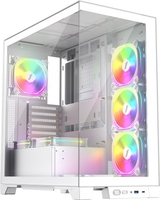 Корпус 1stPlayer Mi8 MI8-WH-3FC7R-W-1FC7-W (белый) - фото