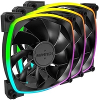 Комплект вентиляторов для корпуса Montech RX120 PWM 3 IN 1 (черный) - фото