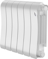 Биметаллический радиатор Royal Thermo Infinity 300 Bianco Traffico VR80 - 6 секций - фото