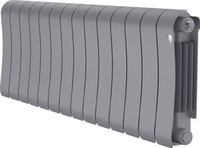 Биметаллический радиатор Royal Thermo Infinity 300 Silver Satin - 14 секций - фото