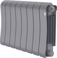 Биметаллический радиатор Royal Thermo Infinity 300 Silver Satin - 8 секций - фото