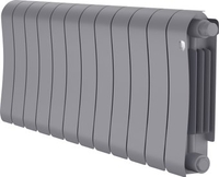 Биметаллический радиатор Royal Thermo Infinity 300 Silver Satin VR80 - 12 секций - фото