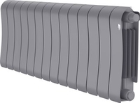 Биметаллический радиатор Royal Thermo Infinity 300 Silver Satin VR80 - 6 секций - фото