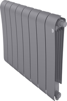 Биметаллический радиатор Royal Thermo Infinity 500 Silver Satin VR80 - 8 секций - фото