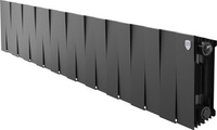 Биметаллический радиатор Royal Thermo PianoForte 200 Черный - 20 секций - фото