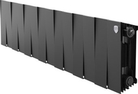 Биметаллический радиатор Royal Thermo PianoForte 200 Черный- 14 секций - фото
