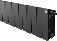 Биметаллический радиатор Royal Thermo PianoForte 200 Черный VR80- 12 секций - фото
