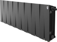 Биметаллический радиатор Royal Thermo PianoForte 300 Черный VR80 - 16 секций - фото