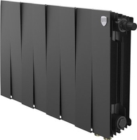 Биметаллический радиатор Royal Thermo PianoForte 300 Черный VR80 - 8 секций - фото