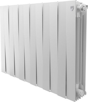 Биметаллический радиатор Royal Thermo PianoForte 500 Белый - 12 секций - фото