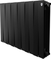 Биметаллический радиатор Royal Thermo PianoForte 500 Черный - 12 секций - фото