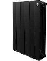 Биметаллический радиатор Royal Thermo PianoForte 500 Черный - 6 секций - фото