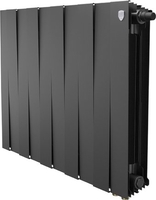 Биметаллический радиатор Royal Thermo PianoForte 500 Черный VR80 - 10 секций - фото
