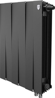 Биметаллический радиатор Royal Thermo PianoForte 500 Черный VR80 - 6 секций - фото