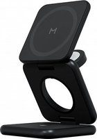 Беспроводное зарядное Magssory Fold Pro 3 в 1 WCH063 (черный) - фото