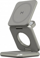 Беспроводное зарядное Magssory Fold Pro 3 в 1 WCH063 (титановый) - фото