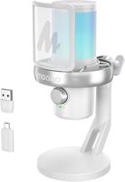 Проводной микрофон Maono DM40 Pro (белый) - фото