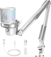 Проводной микрофон Maono DM40 Pro S (белый) - фото