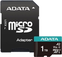 Карта памяти ADATA Premier Pro AUSDX1TUI3V30SA2-RA1 microSDXC 1TB (с адаптером) - фото
