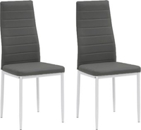 Стул Mio Tesoro Джия DC-060KD (2 шт, серый/белый) - фото