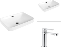 Умывальник Lauter 21441A + Moon 21СK691C - фото