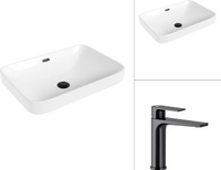 Умывальник Lauter 21441A + Reef 21CK678BS - фото